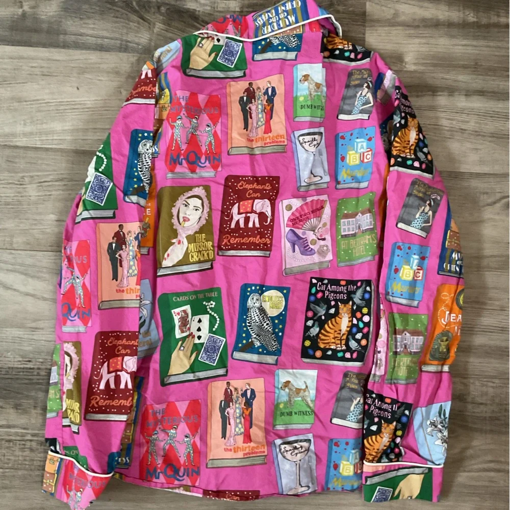 Karen Mabon Queen of Crime Cotton Pajamas Size Small